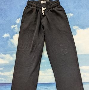 Old Navy 8Y Boys M black fleeced pants wide